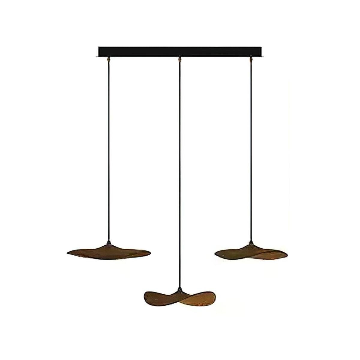 Candeeiro de lustre moderno minimalista em madeira, folha vazada Abbott