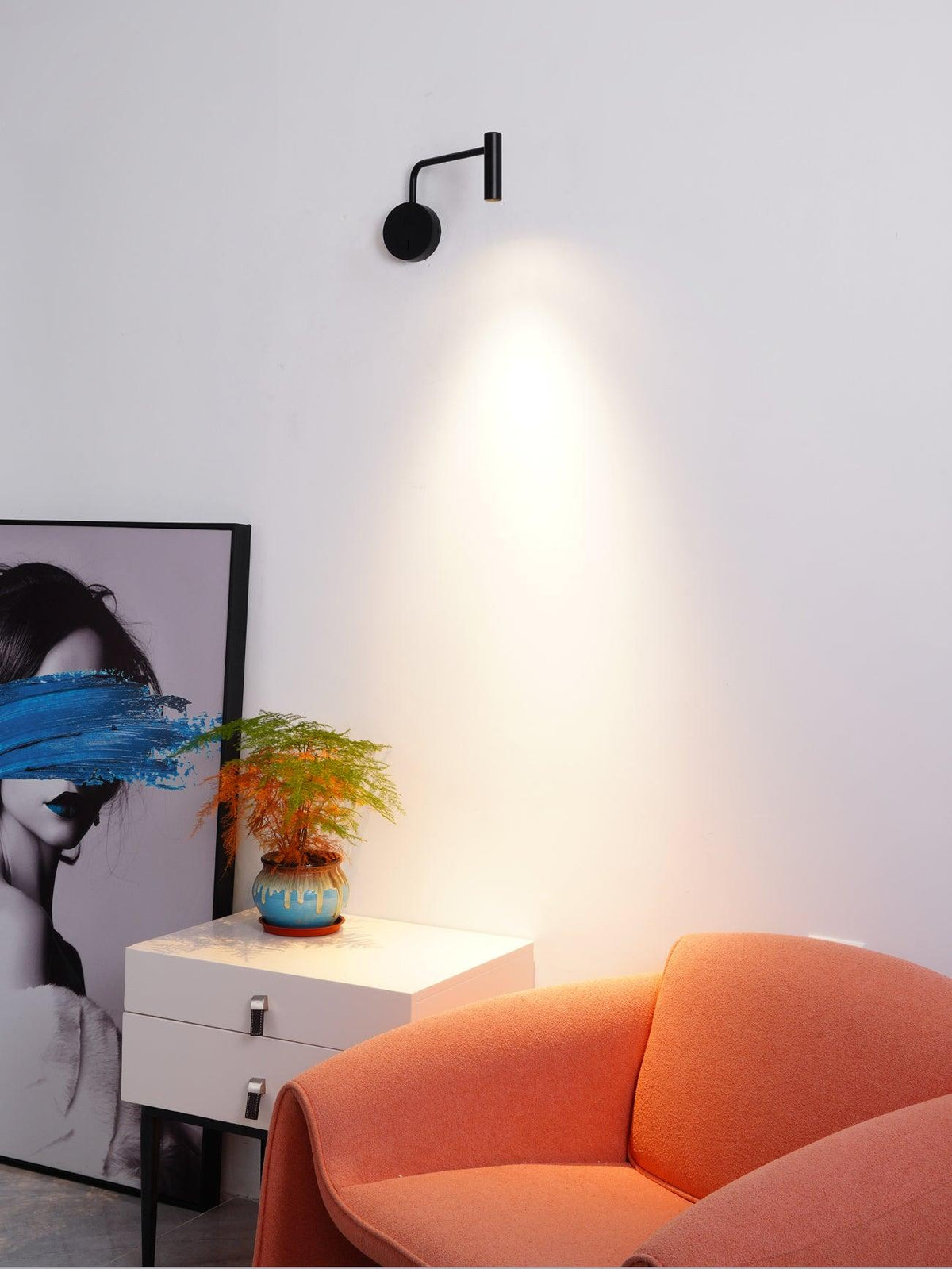 Kiroxen minimalistisk LED-væglampe med skive