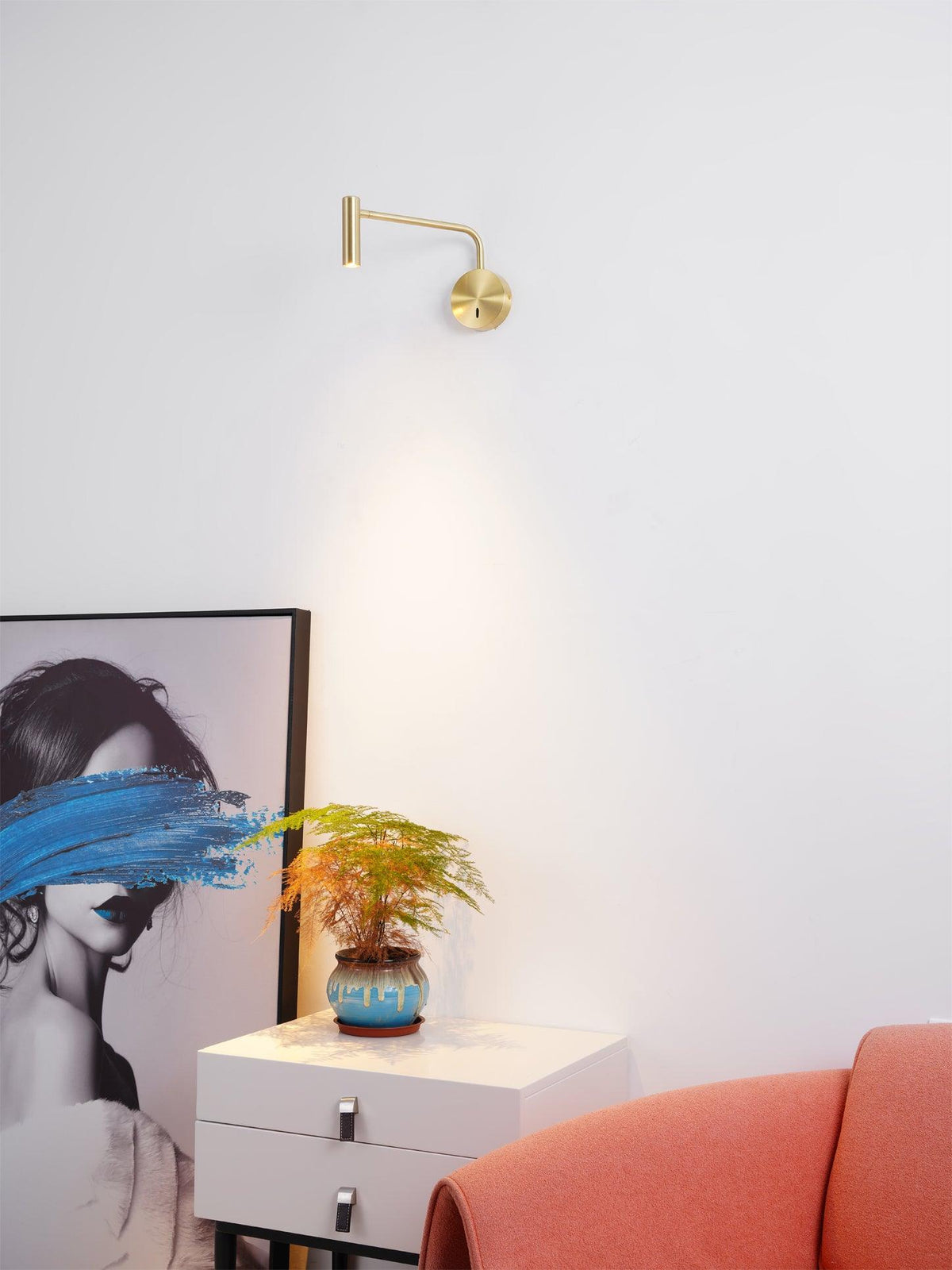 Kiroxen minimalistisk LED-væglampe med skive