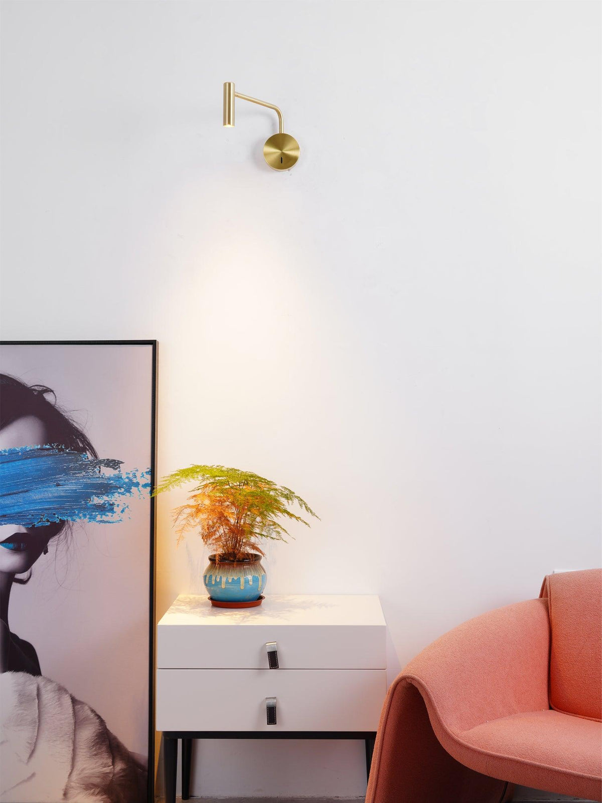 Kiroxen minimalistisk LED-væglampe med skive
