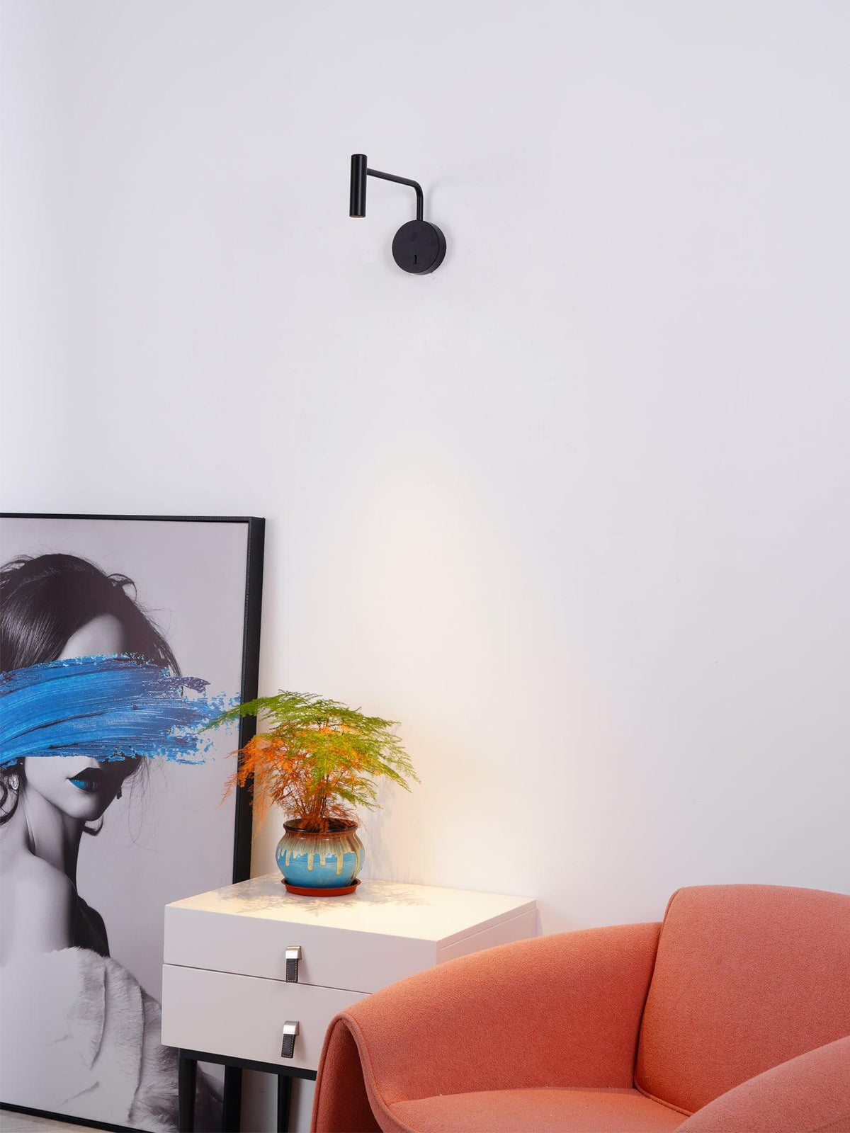 Kiroxen minimalistisk LED-væglampe med skive