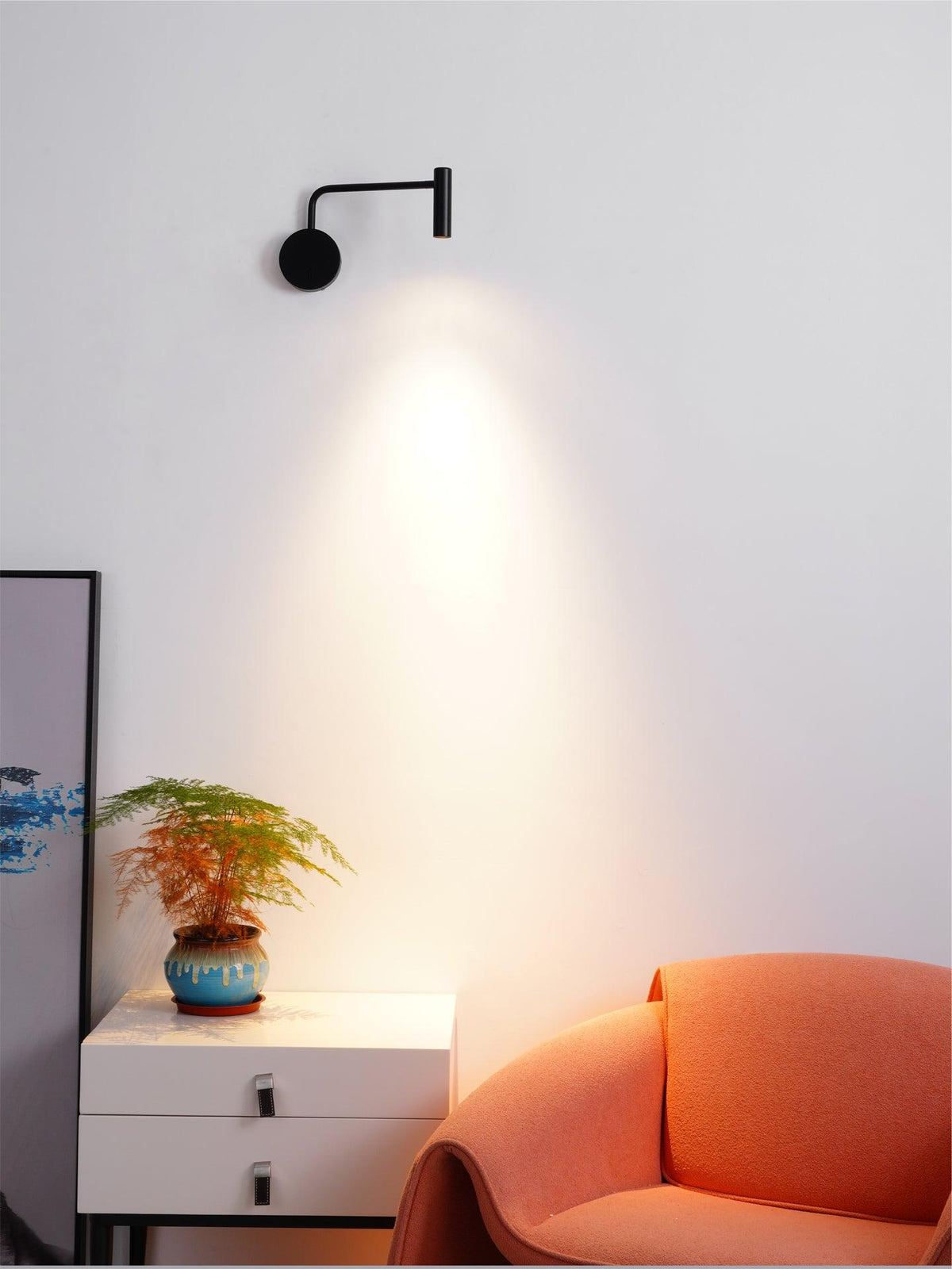 Kiroxen minimalistisk LED-væglampe med skive