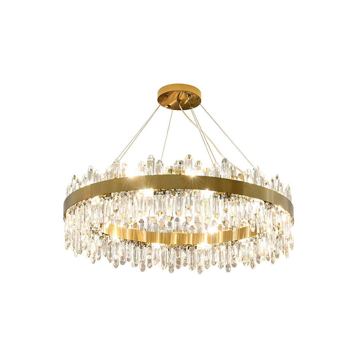 Candeeiro de teto luxuoso pós-moderno de cristal Xoriel