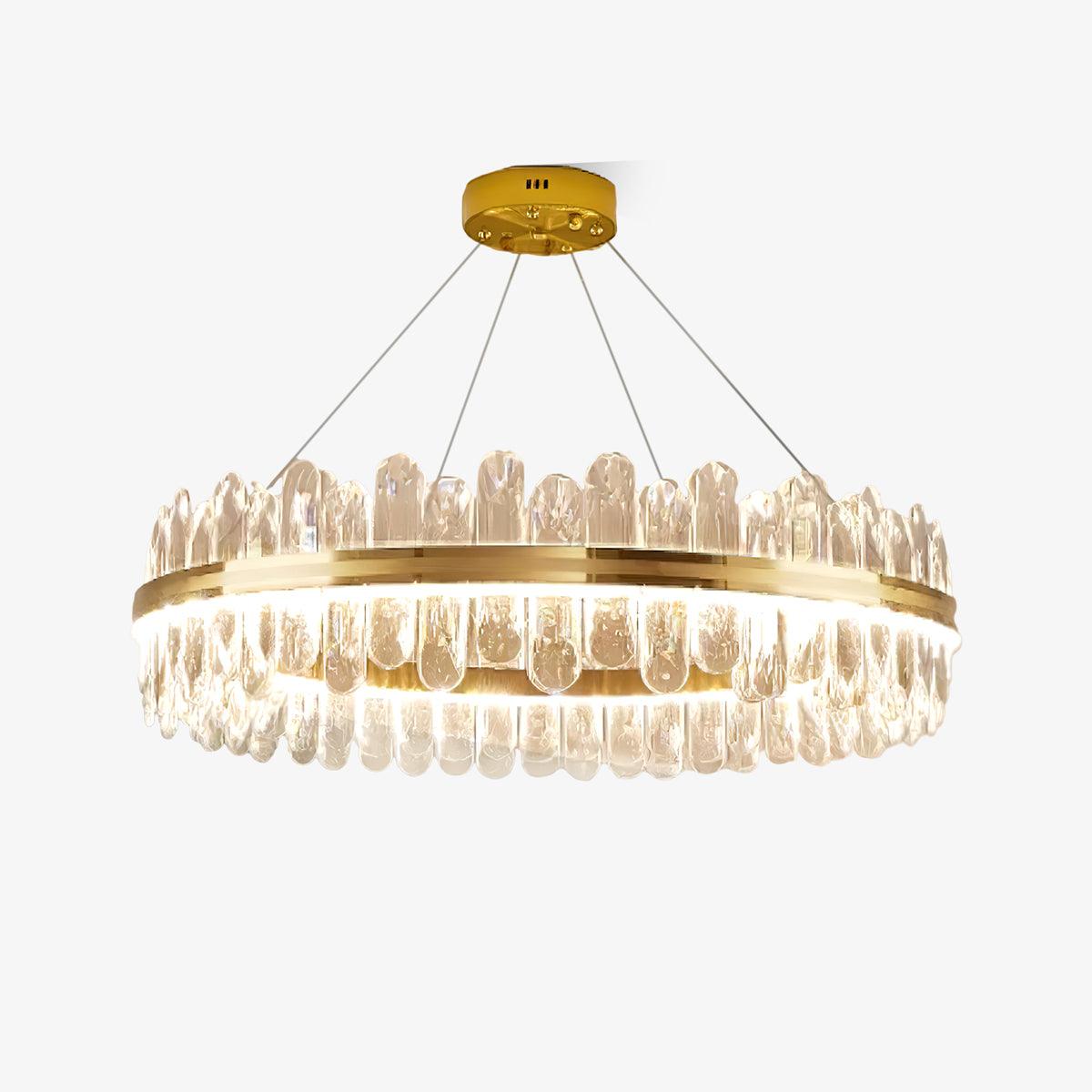 Candeeiro de teto luxuoso pós-moderno de cristal Xoriel