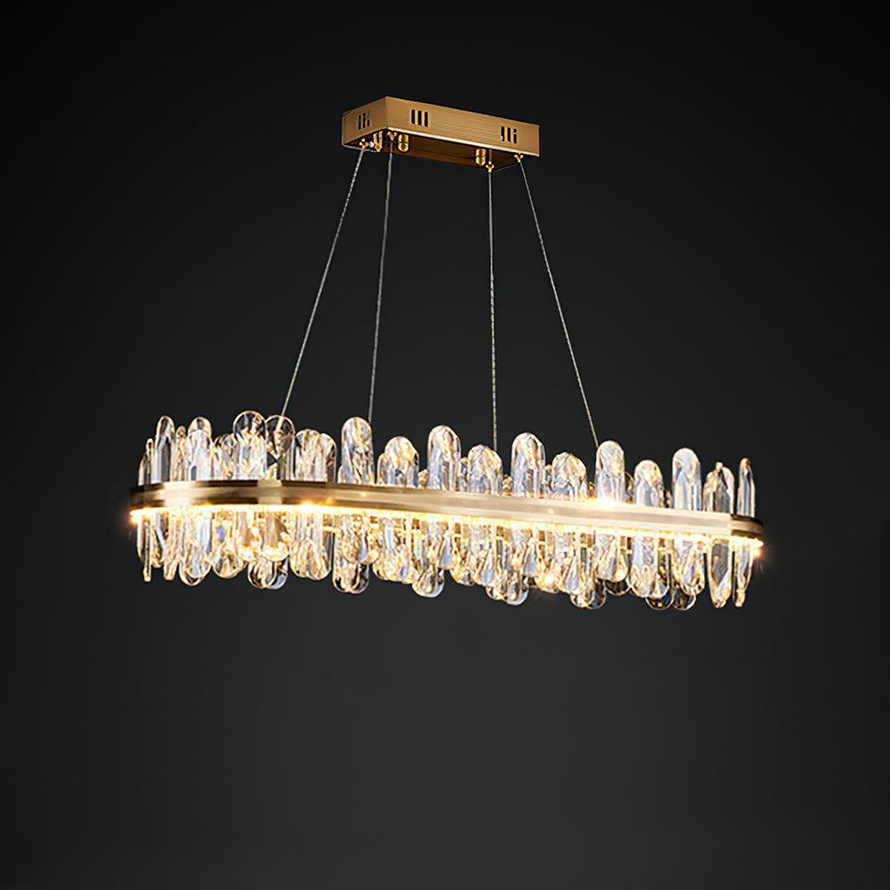 Candeeiro de teto luxuoso pós-moderno de cristal Xoriel