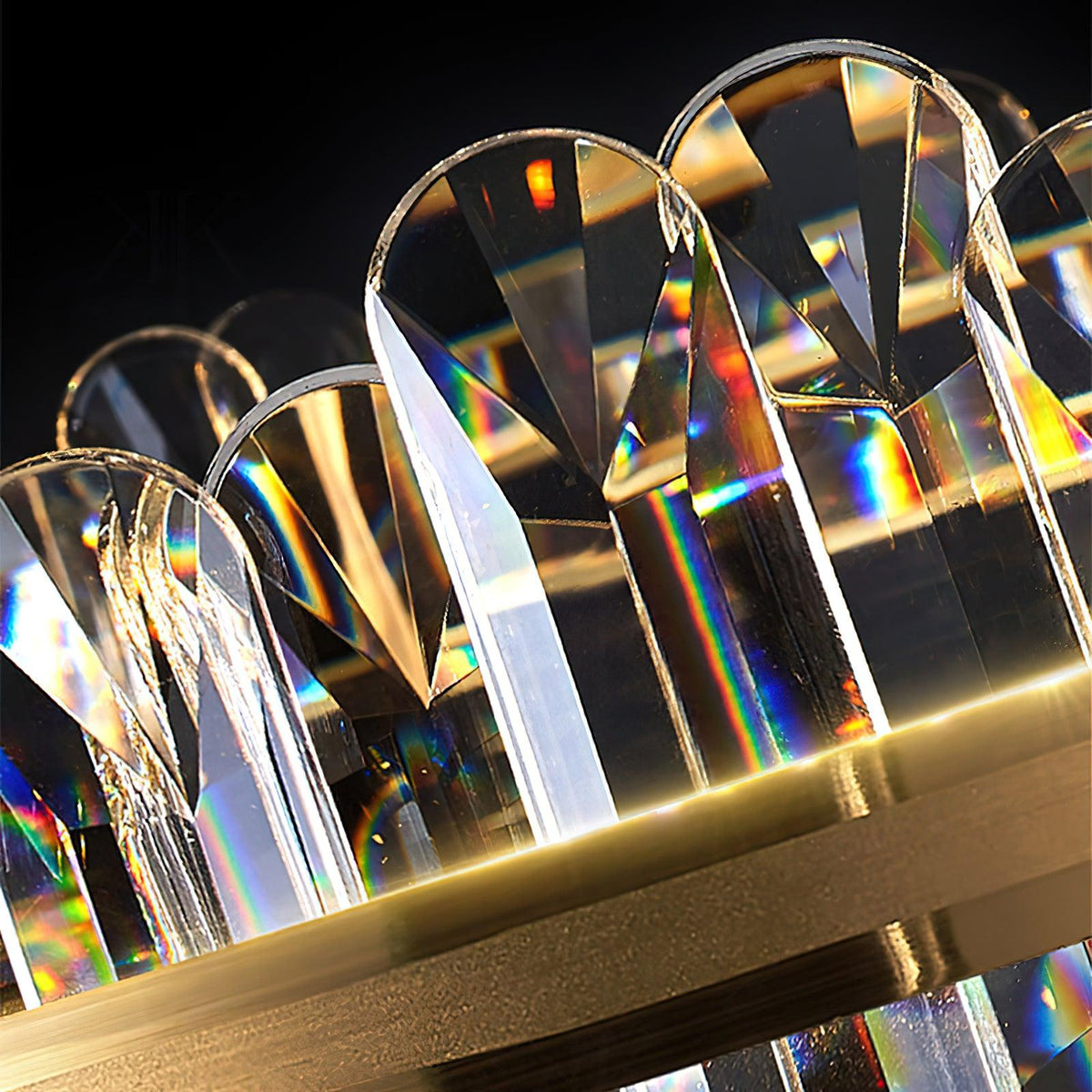 Candeeiro de teto luxuoso pós-moderno de cristal Xoriel