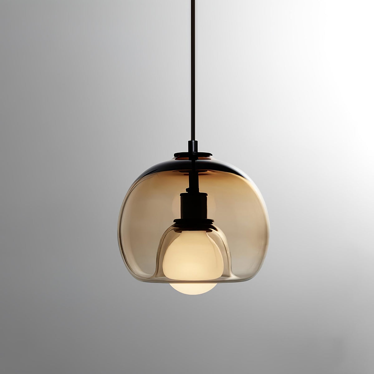 Eamver moderne pendellampe i glas