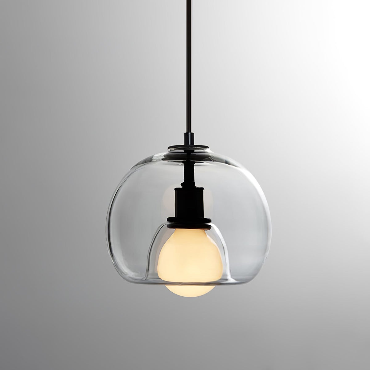 Eamver moderne pendellampe i glas