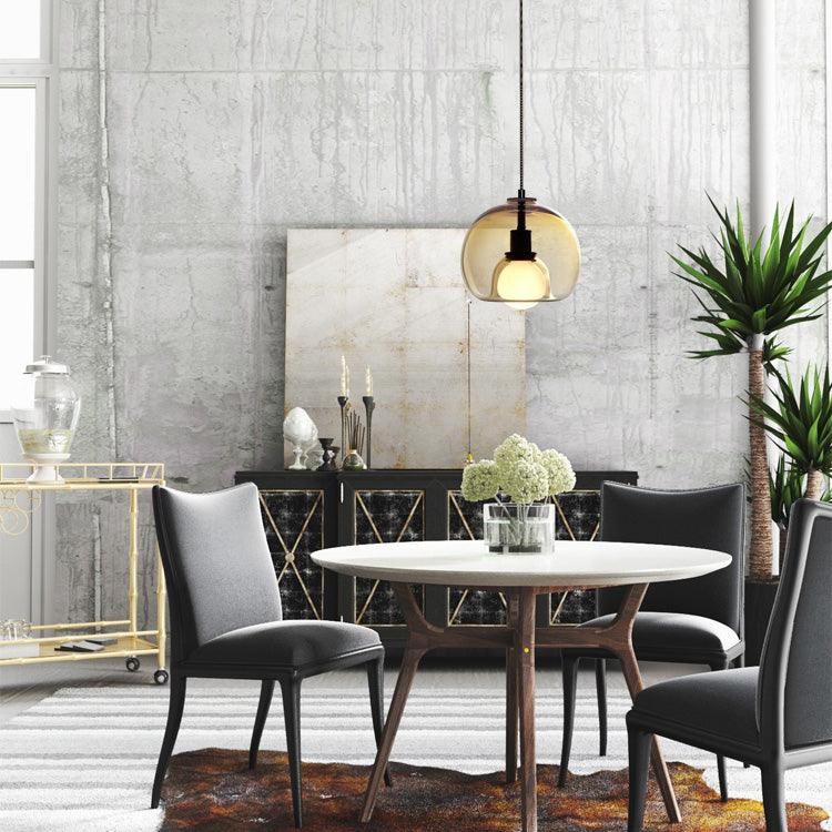 Eamver moderne pendellampe i glas