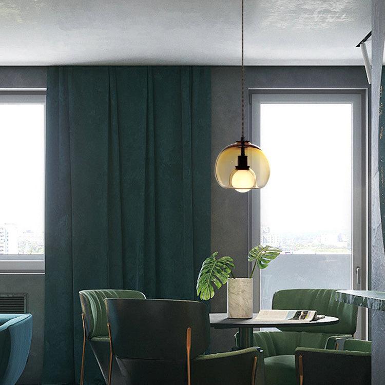 Eamver moderne pendellampe i glas
