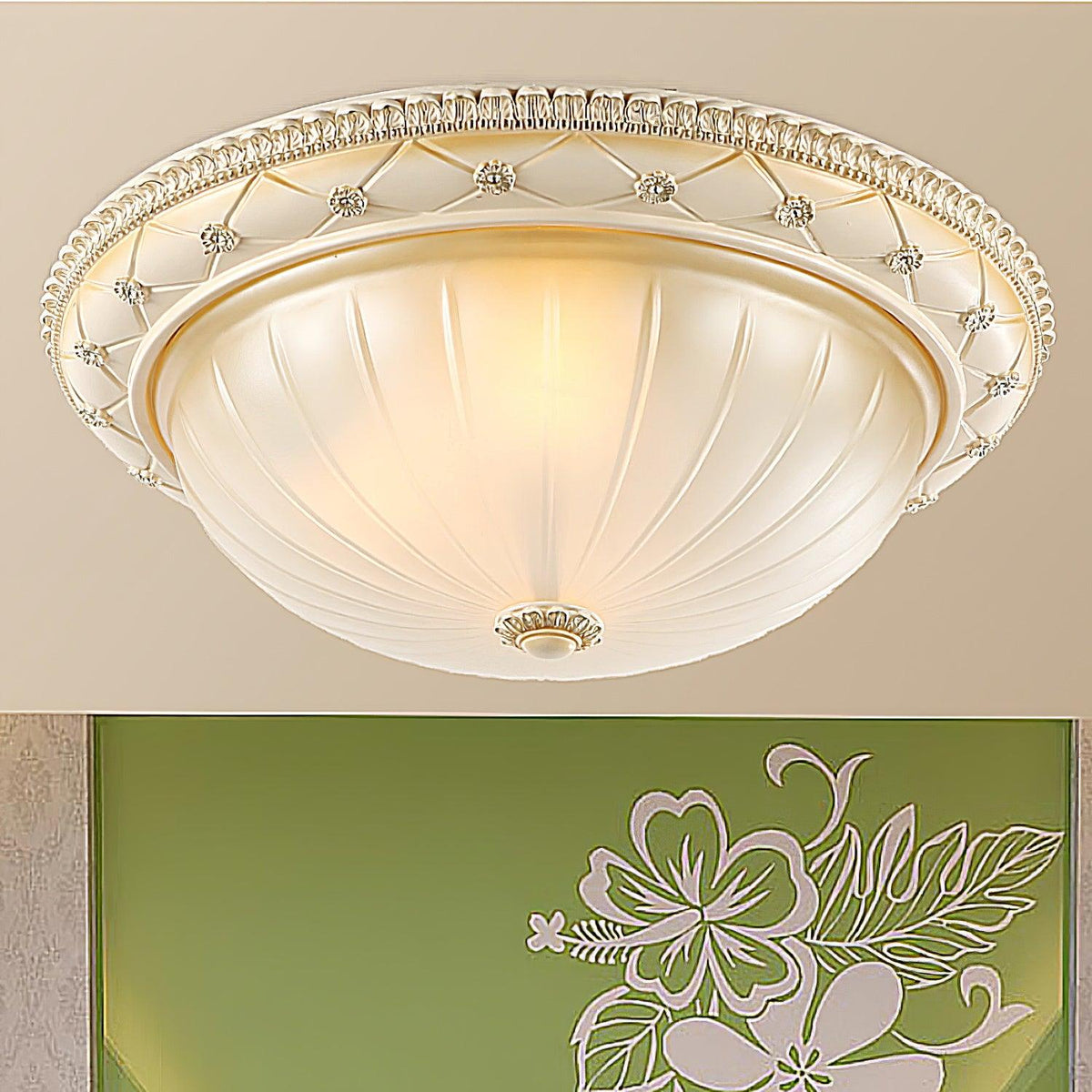 Cerlin Elegance vintage loftlampe i kunstharpiks og glas