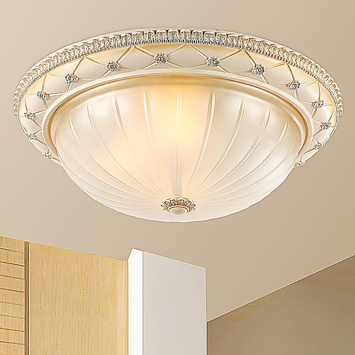 Cerlin Elegance vintage loftlampe i kunstharpiks og glas