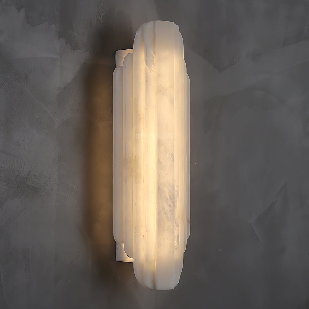 Avenanina vägglampa i art déco-stil med alabaster