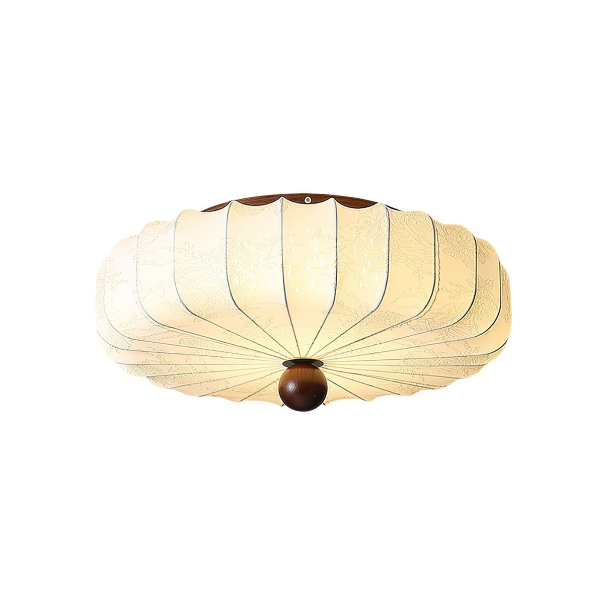 Lotus stilfuld loftlampe i stof
