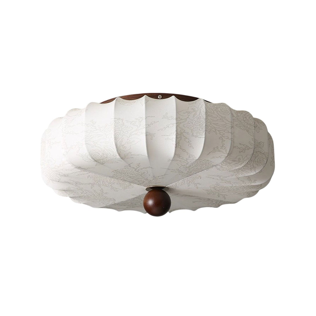 Lotus stilfuld loftlampe i stof
