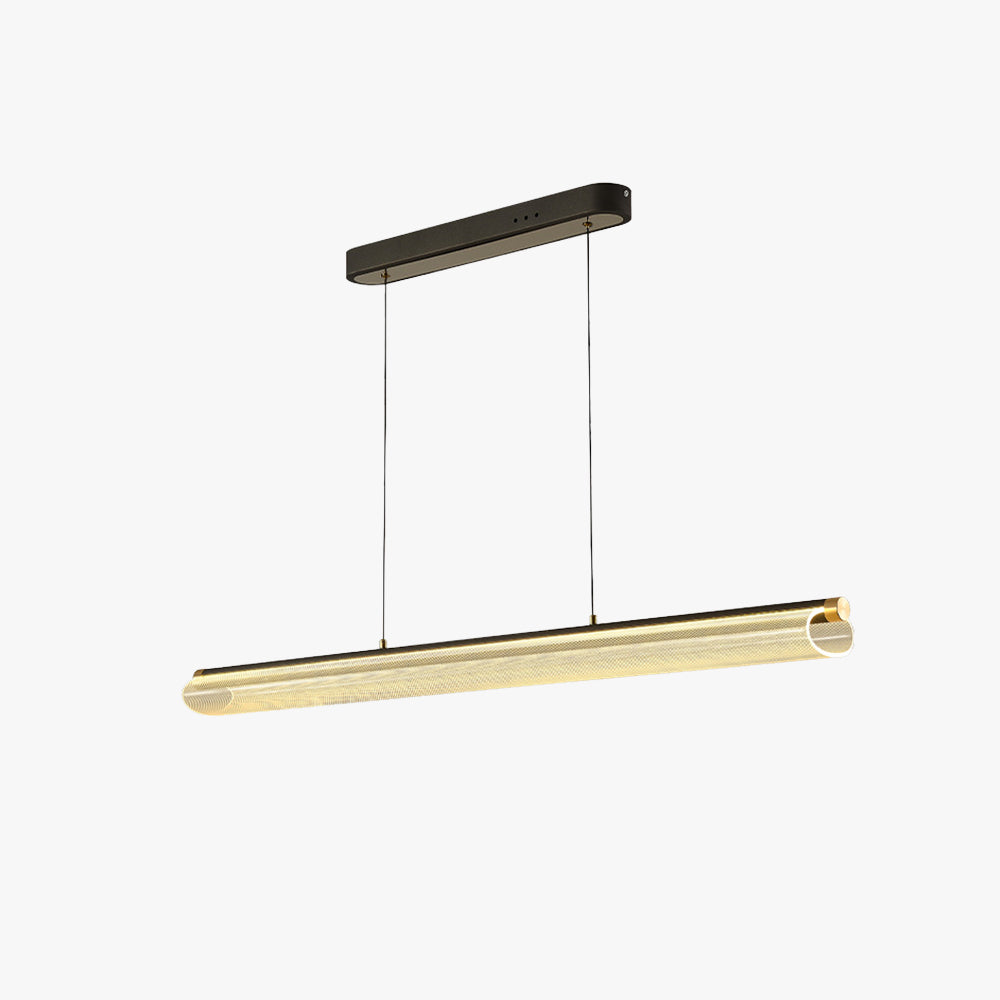 Arisha modern LED-pendellampa i klart glas och metall för te-/matsal/vardagsrum