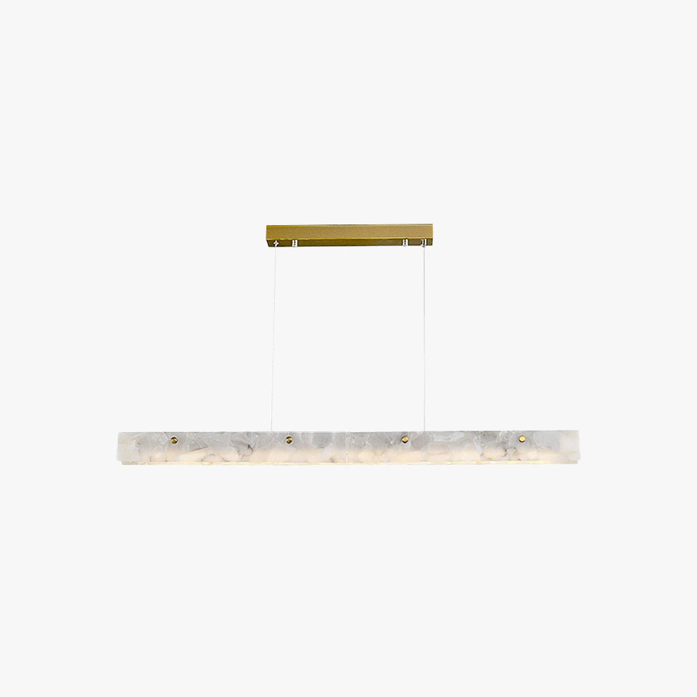 Arisha moderne LED-pendel i hvid marmor til spisestuen/baren