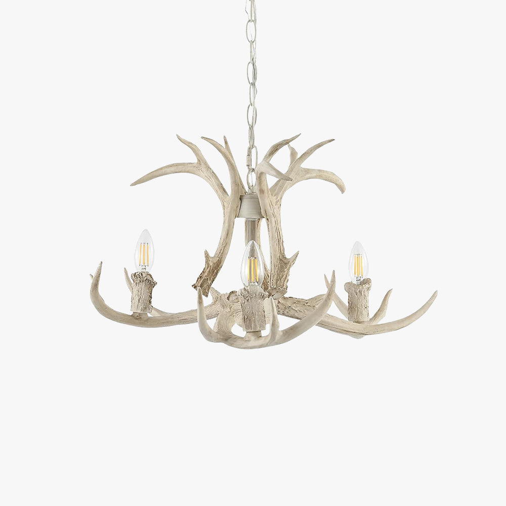 Silva retro LED-pendellampa i vit metall och harts för matrum/sovrum