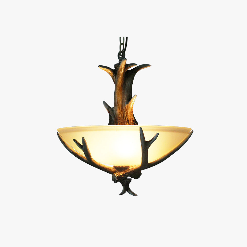 Silva retro LED-hengiljós úr viði og gleri fyrir borðstofu/stofu