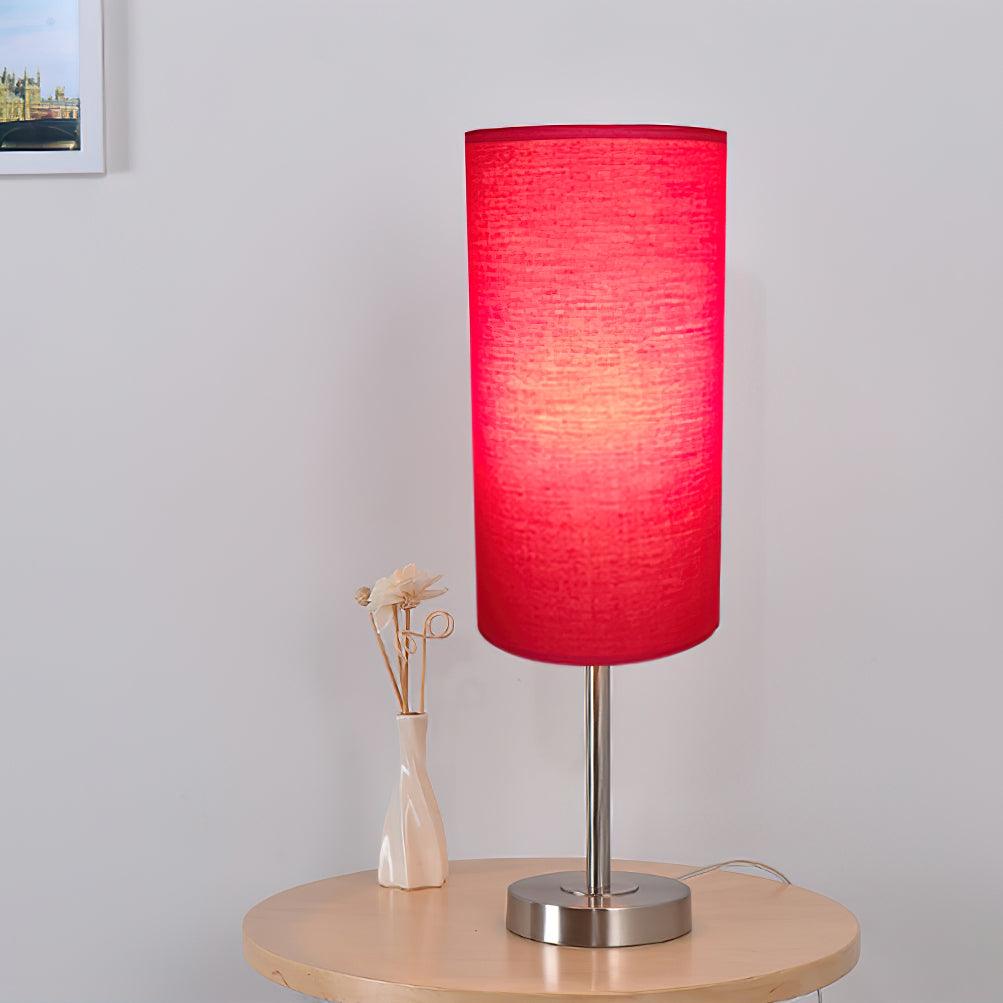 Candeeiro de mesa minimalista em tecido Brirel