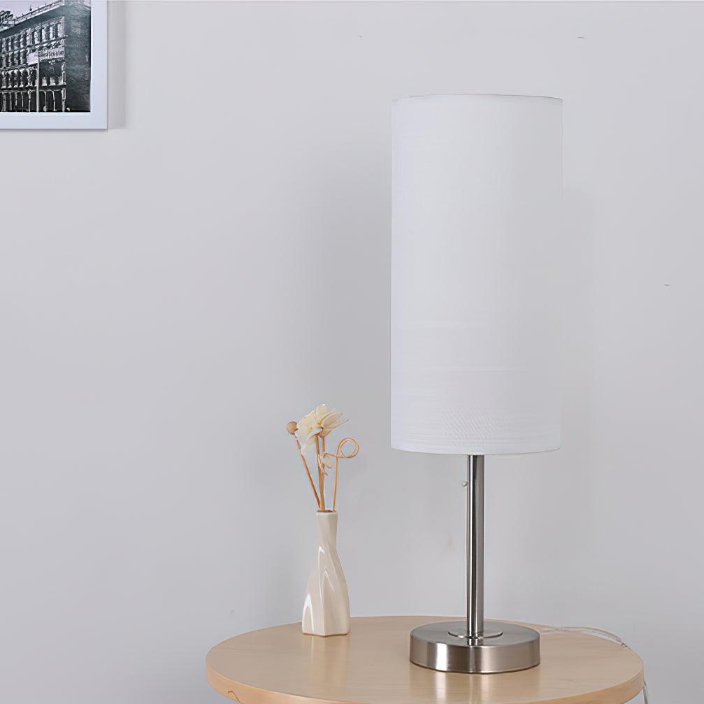 Candeeiro de mesa minimalista em tecido Brirel