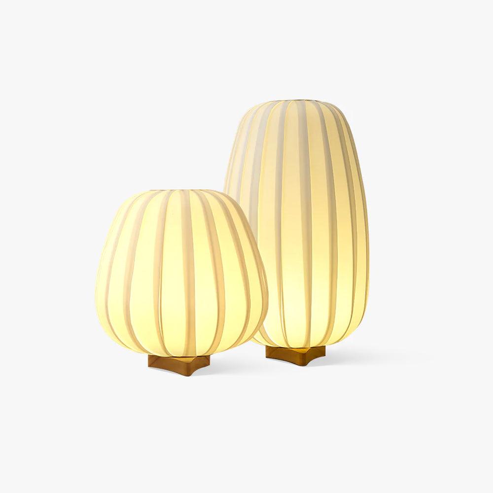 Candeeiro de mesa Elenor minimalista em tecido