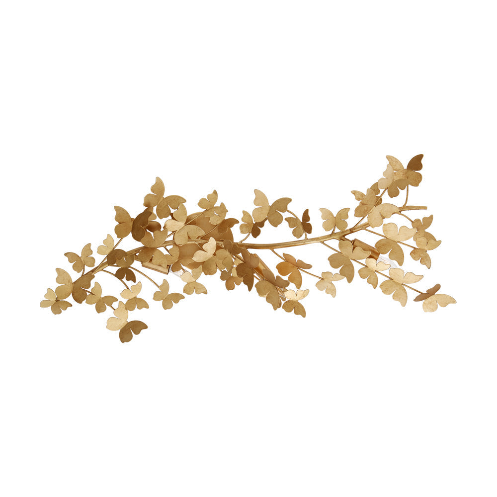 Gina Wall Light Butterfly Branch Gold Decorative