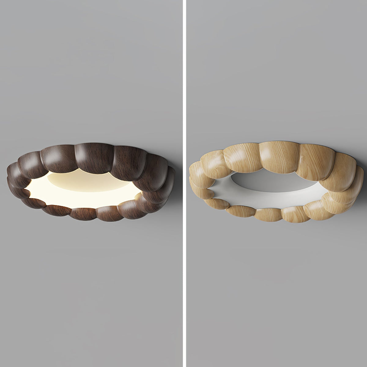 Candeeiro de teto de elegância tradicional com ondulações Eraeiel