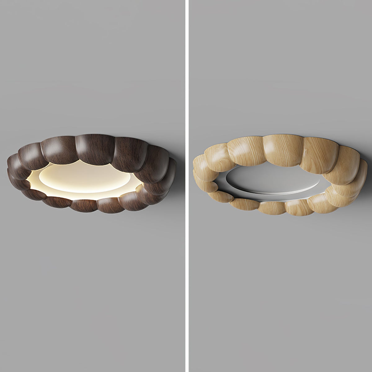 Candeeiro de teto de elegância tradicional com ondulações Eraeiel