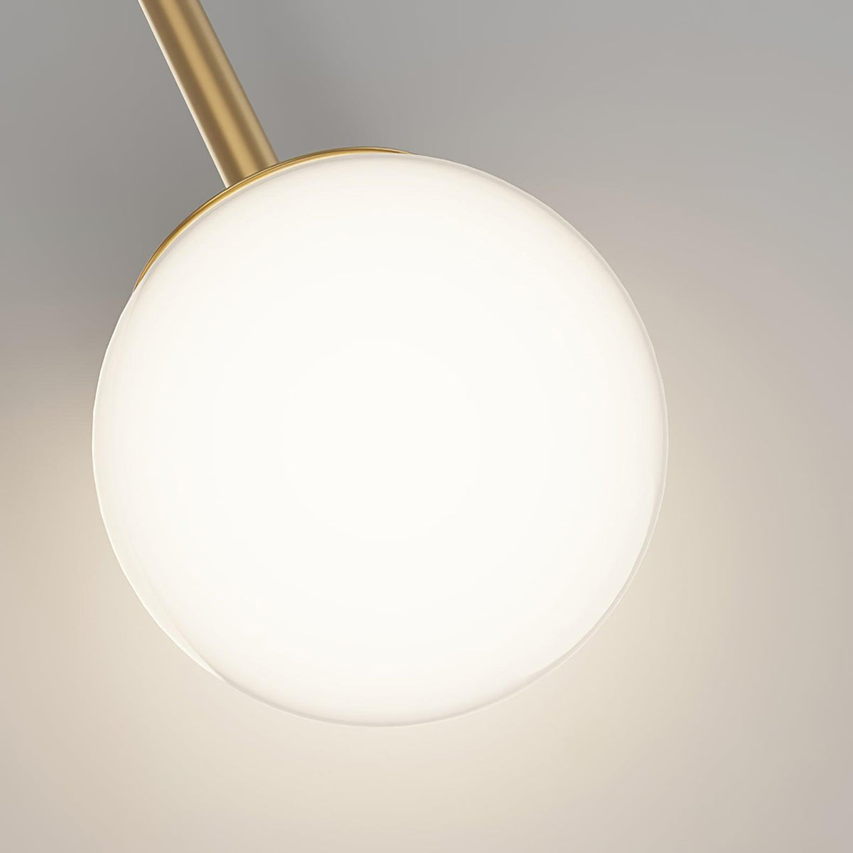 Aplique de parede Warren moderno e minimalista em latão com LED