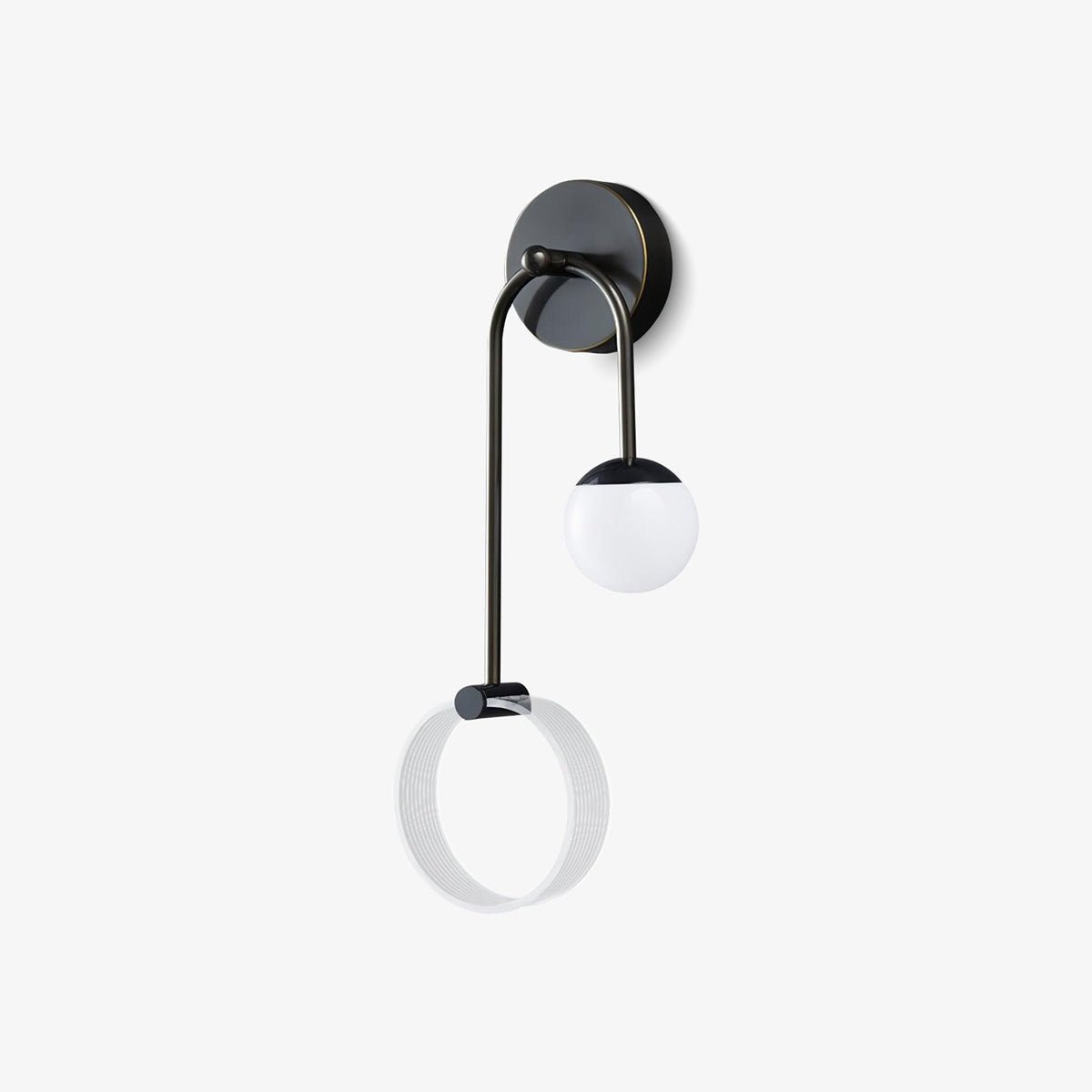 Aplique de parede Warren moderno e minimalista em latão com LED