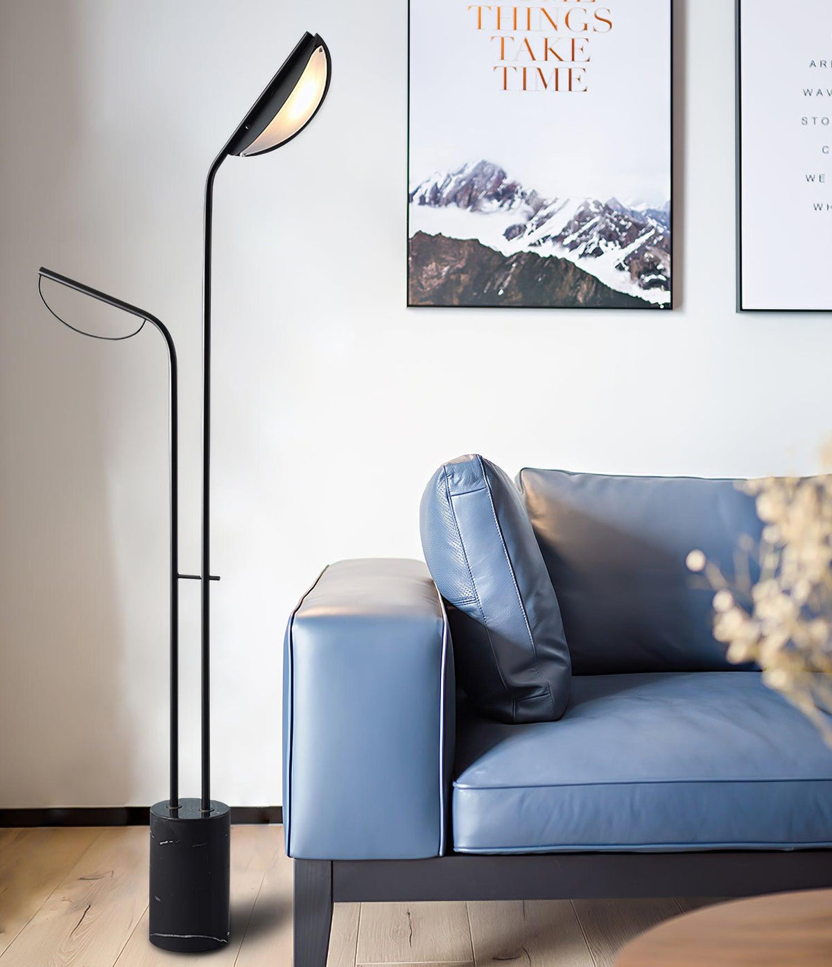 Selarielle minimalistisk marmorgulvlampe