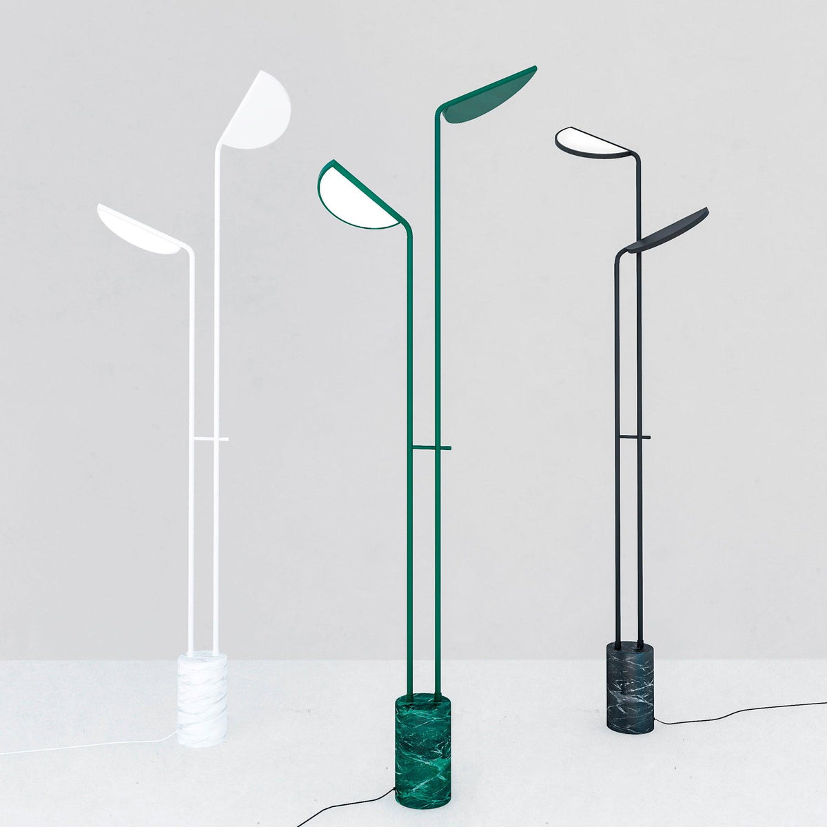 Selarielle minimalistisk marmorgulvlampe