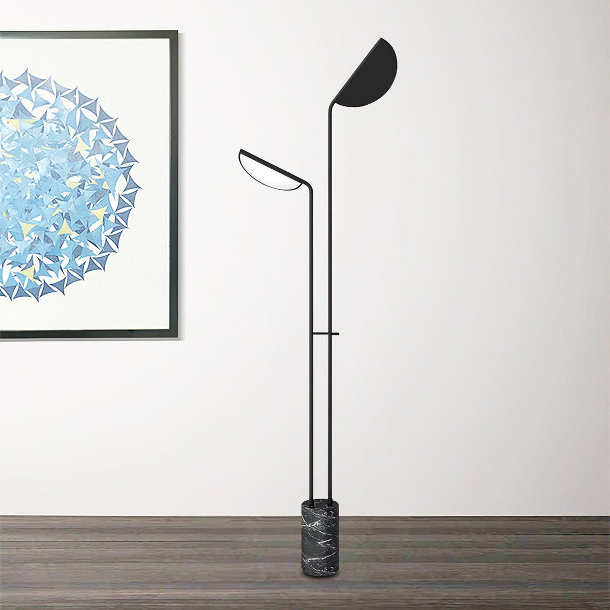 Selarielle minimalistisk marmorgulvlampe