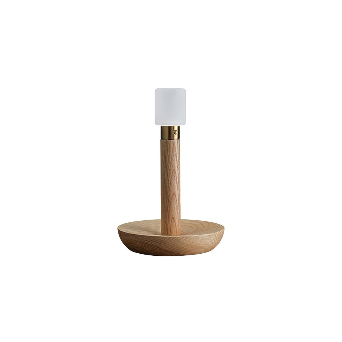 Candeeiro de mesa Lumaice minimalista em madeira