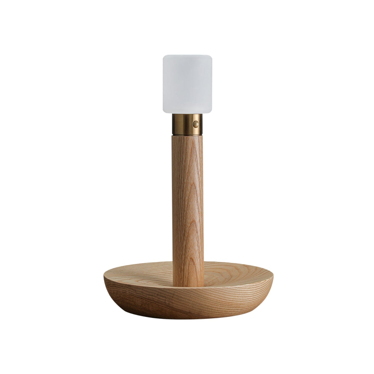 Candeeiro de mesa Lumaice minimalista em madeira
