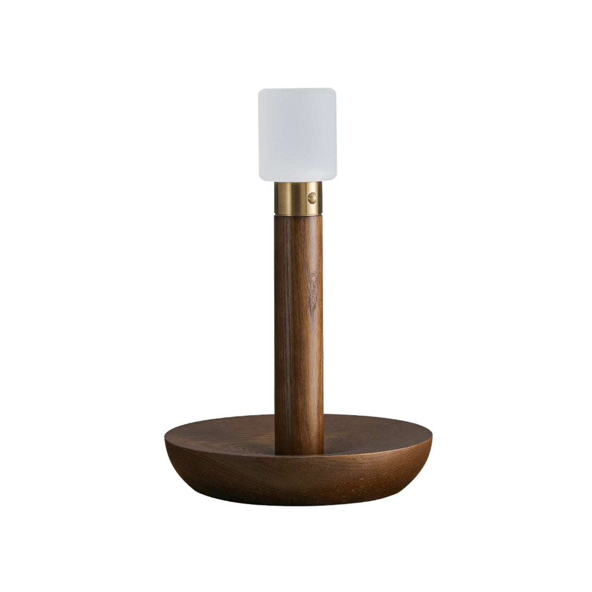 Candeeiro de mesa Lumaice minimalista em madeira