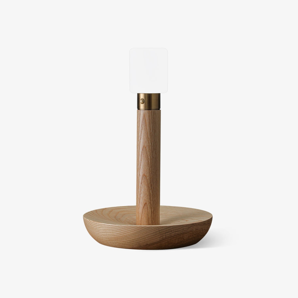 Candeeiro de mesa Lumaice minimalista em madeira