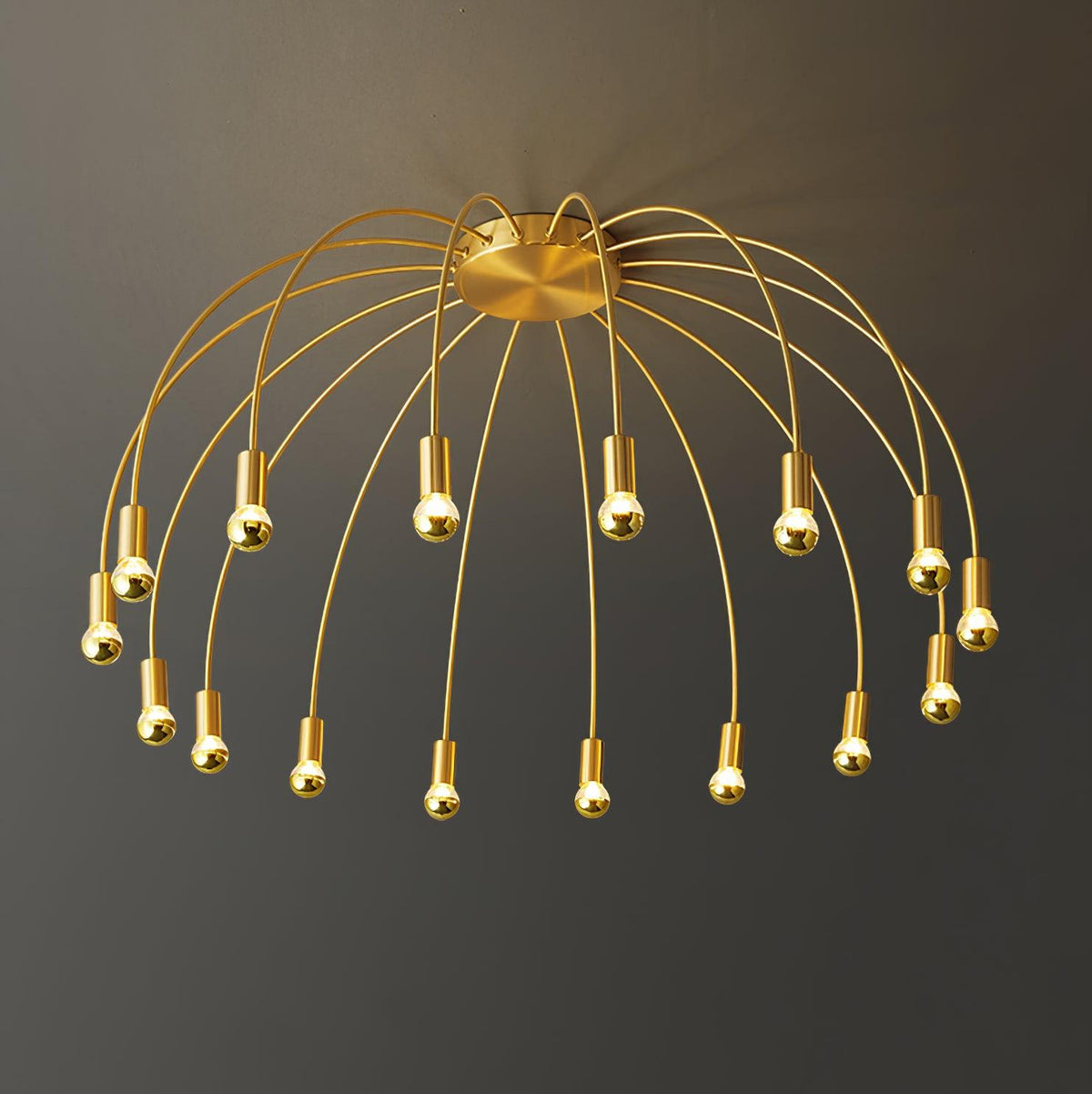 Candeeiro de teto de luxo em vidro Sage