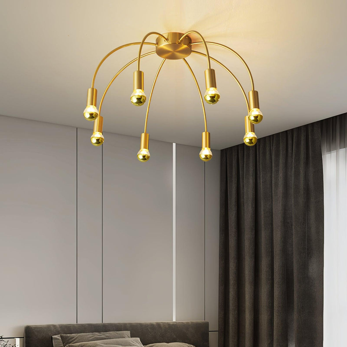 Candeeiro de teto de luxo em vidro Sage