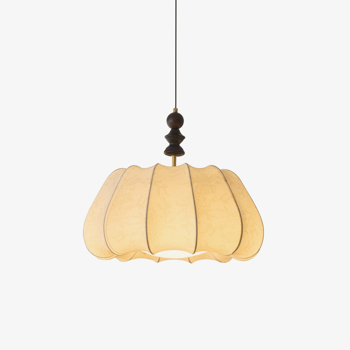 Asolira elegant vintage-pendellampe i træ