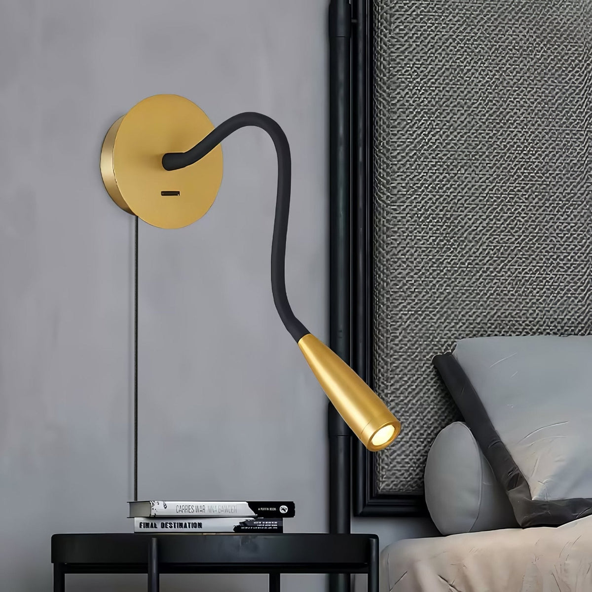 Rivanelle moderne minimalistisk væglampe med stik