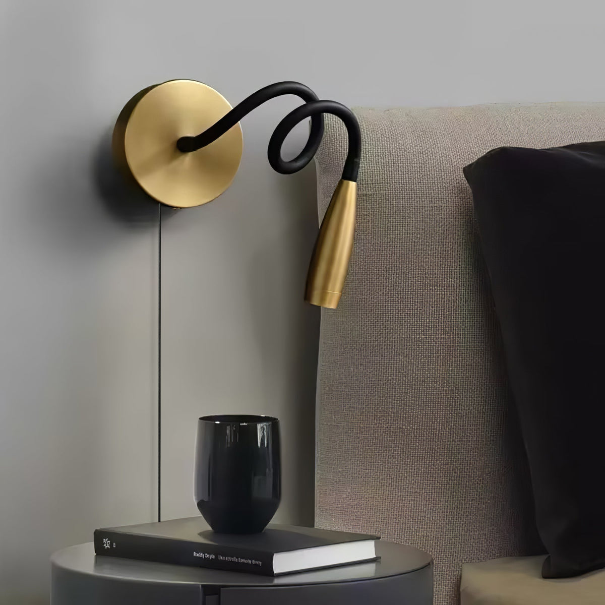 Rivanelle moderne minimalistisk væglampe med stik