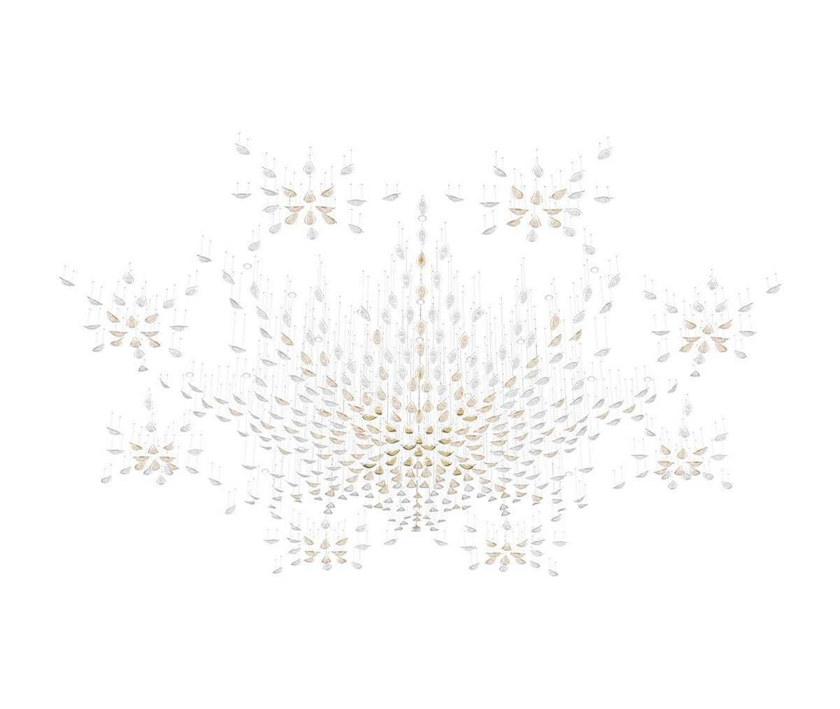 Avynen kristallkrona med blomblad