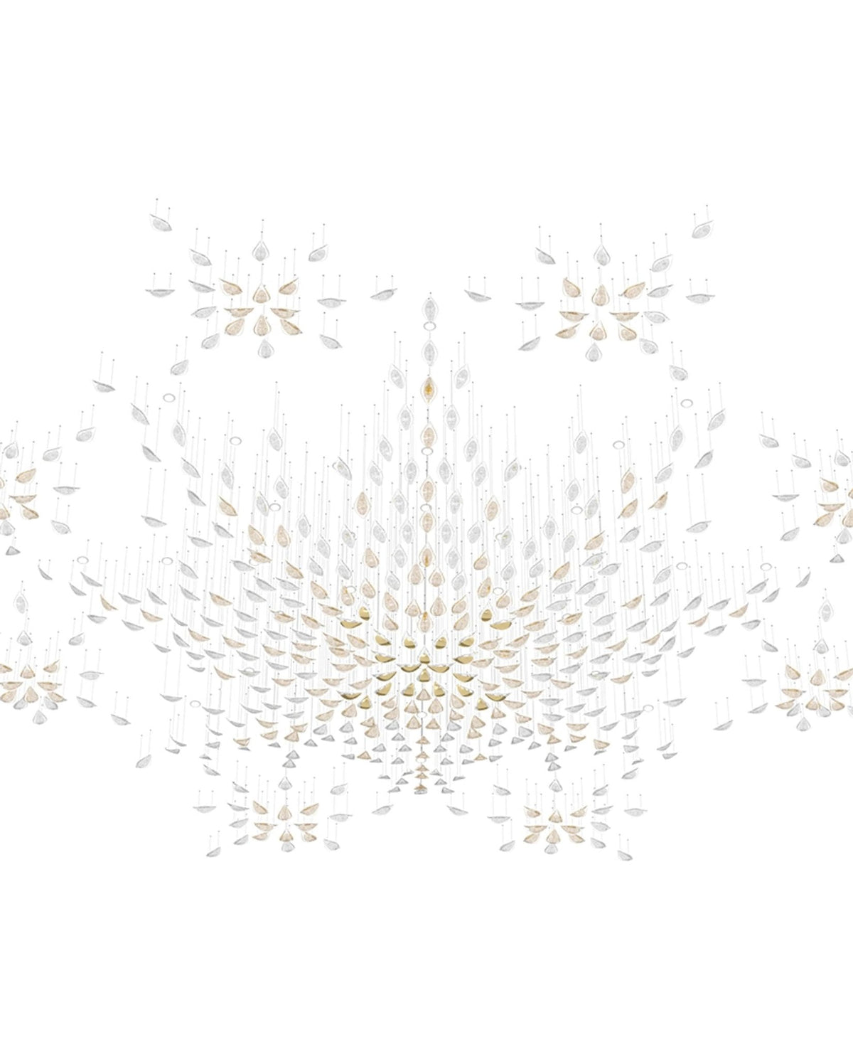 Avynen kristallkrona med blomblad