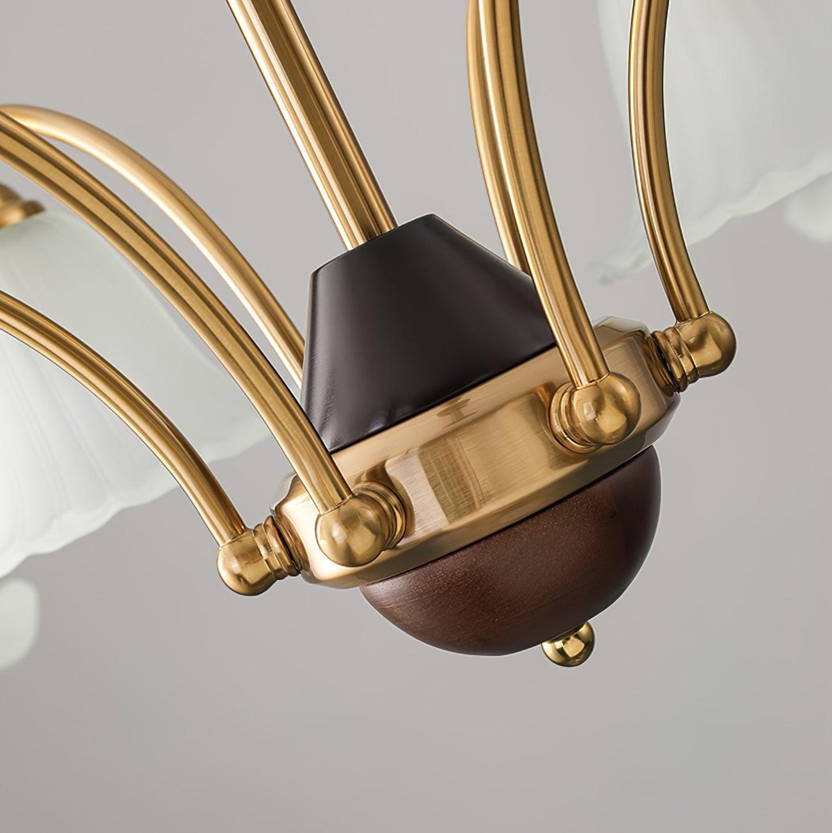 Candelabro clássico de latão e alabastro Ohel