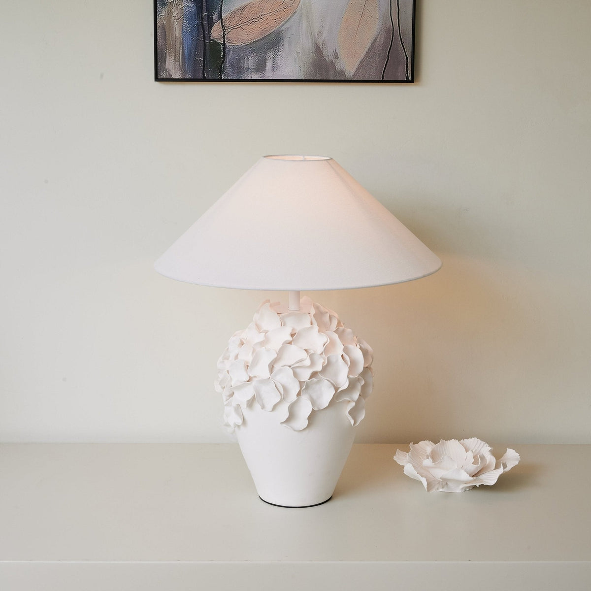 Candeeiro de mesa em cerâmica moderna Eleanor