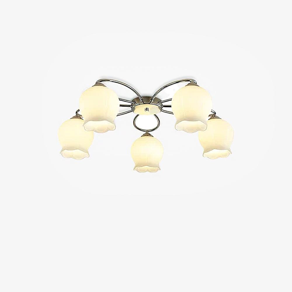 Oldore taklampa i glas med exklusiv elegant blommig design