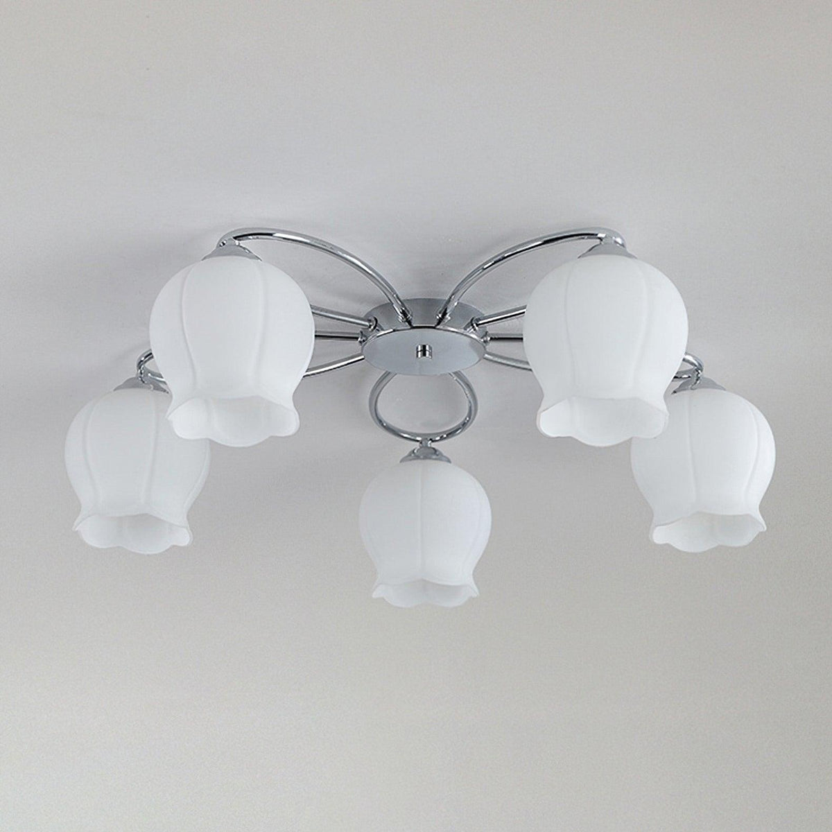 Oldore taklampa i glas med exklusiv elegant blommig design