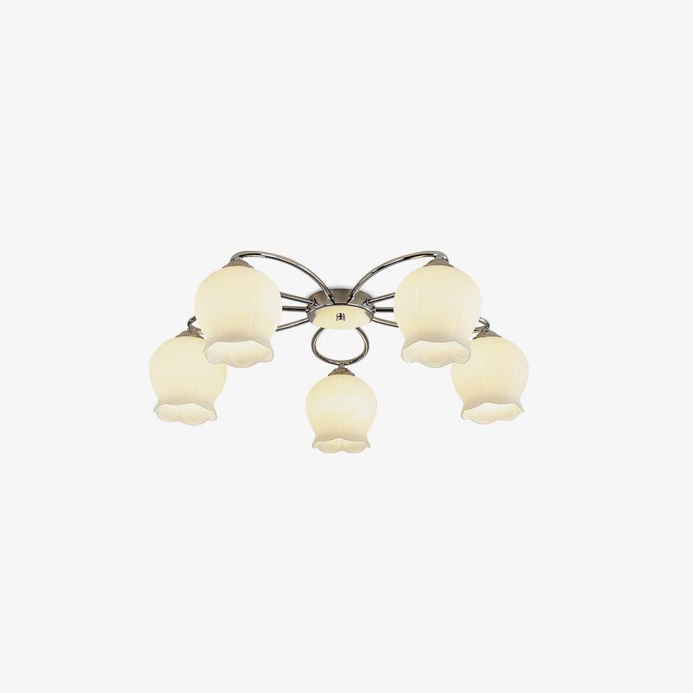 Oldore taklampa i glas med exklusiv elegant blommig design